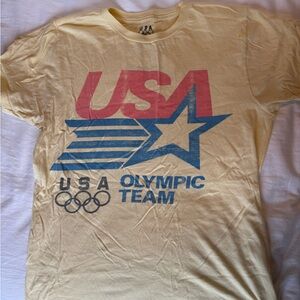 USA Olympic Team Vintage Yellow Tee